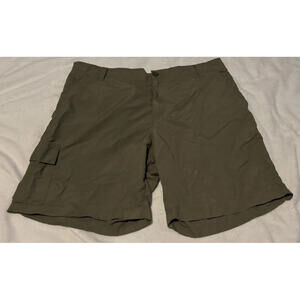 Columbia Olive Cargo Shorts Mens Size 36" || pre-owned